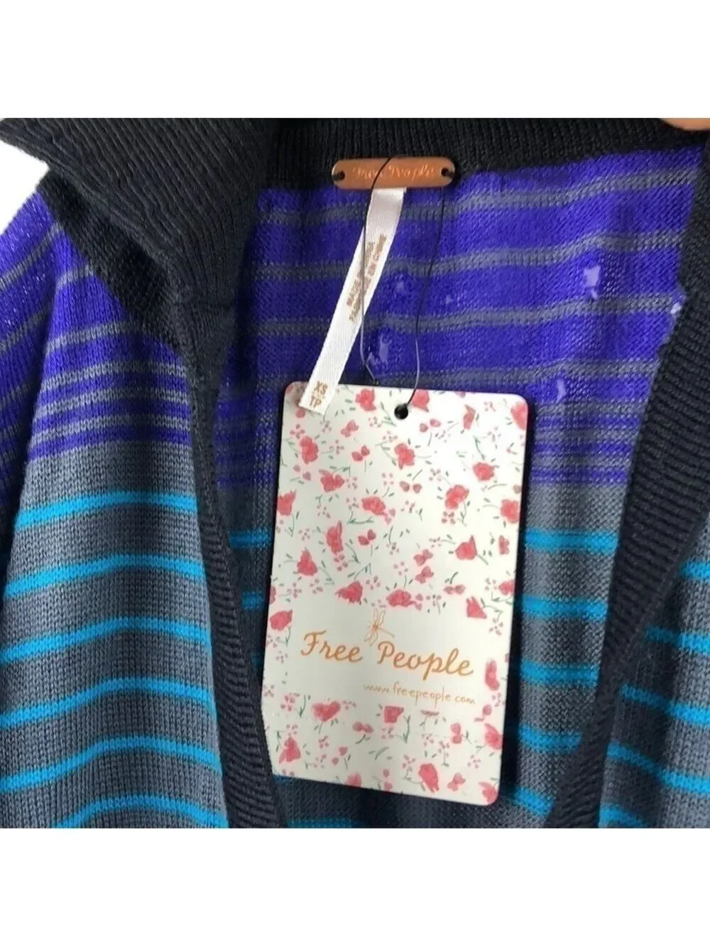 BNWT-FREE People Sweater Dress Cap Bell Sleeves XS